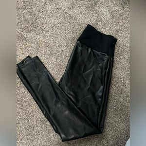 Mock leather leggings. From Target. Size M